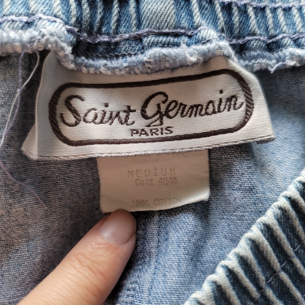 Vintage St Germain Jeans M Medium Blue Pull On - Picture 5 of 5